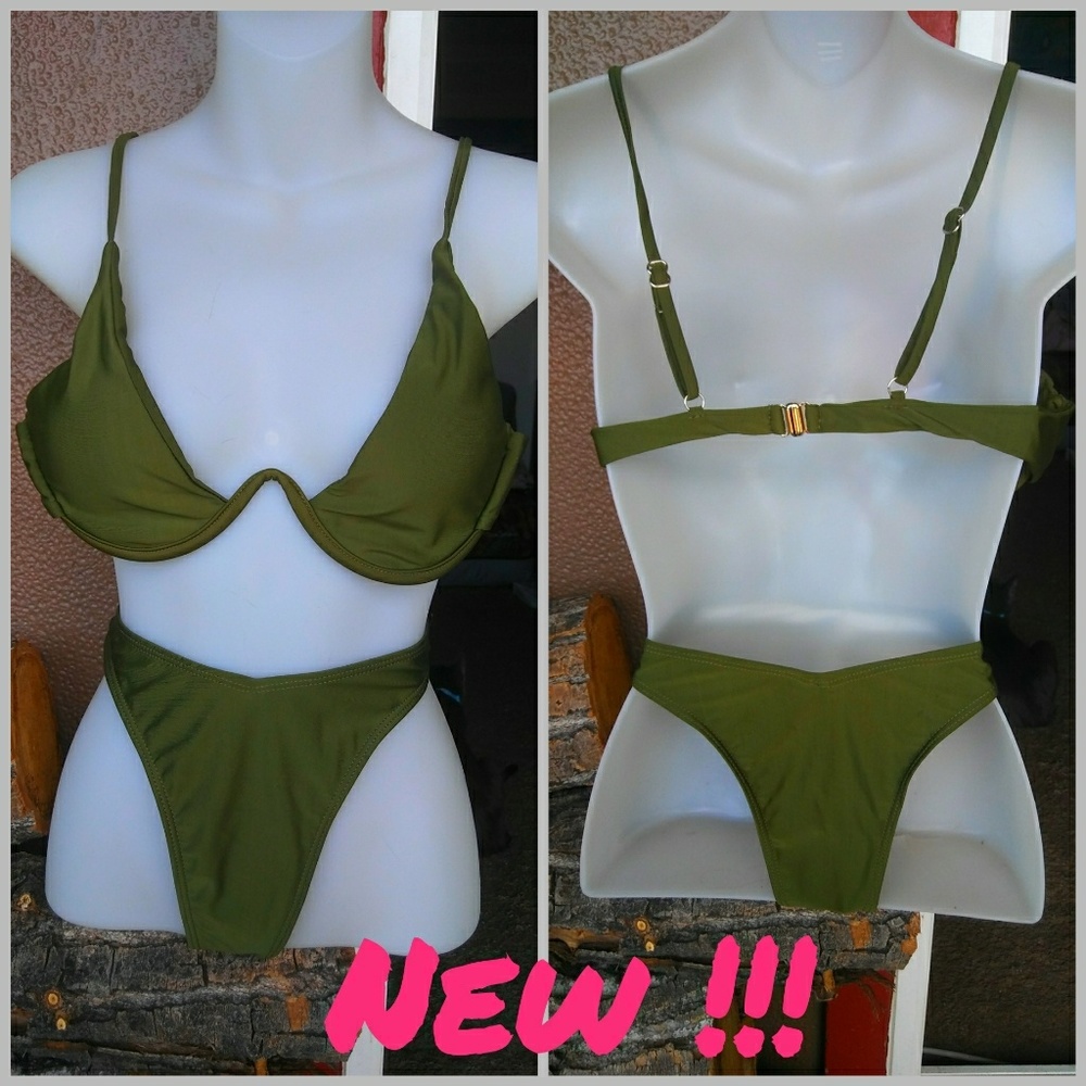 Army green  bikini set
